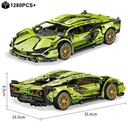 Lime Green Sports Car 42115